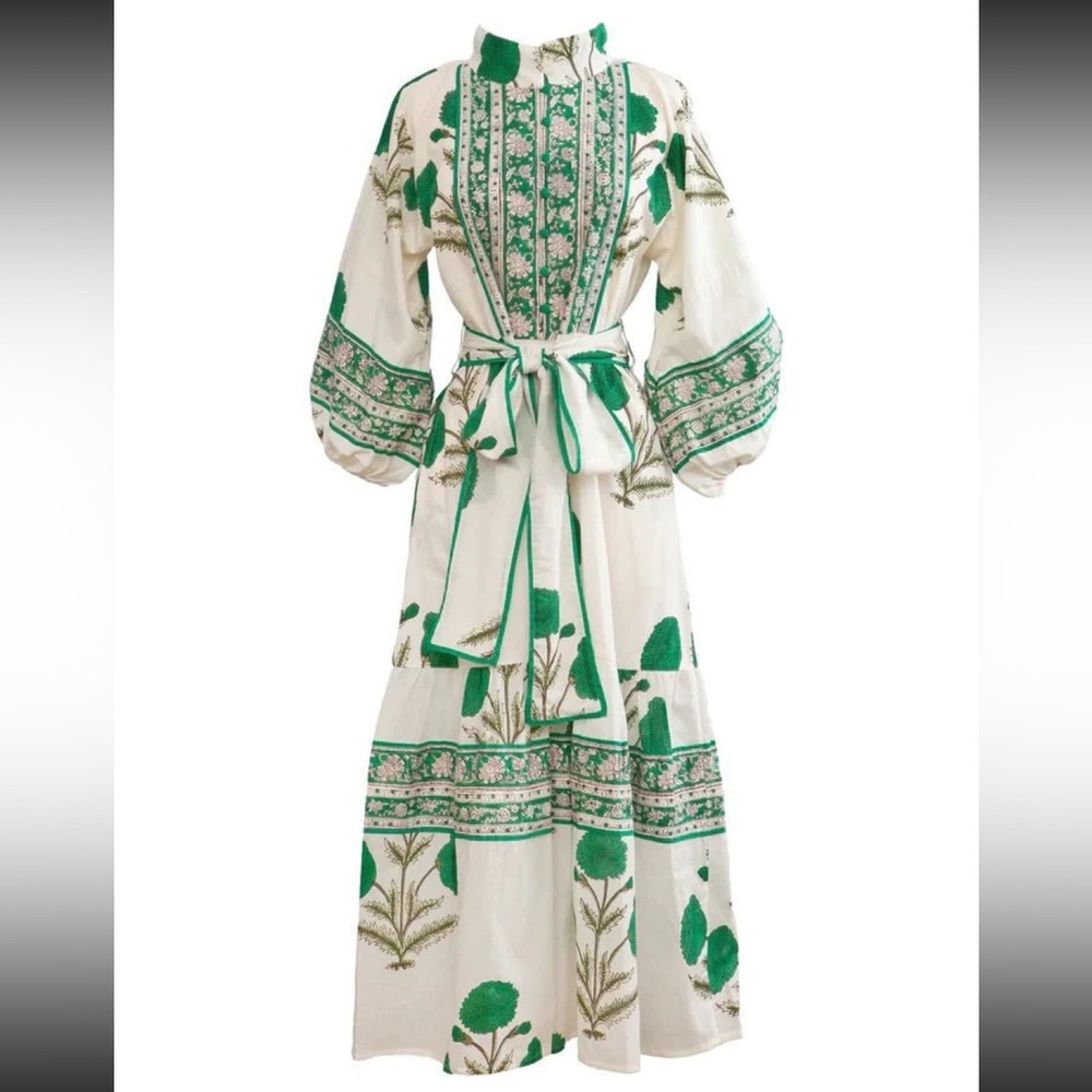 Sue Sartor Flounce | Emerald Marigold